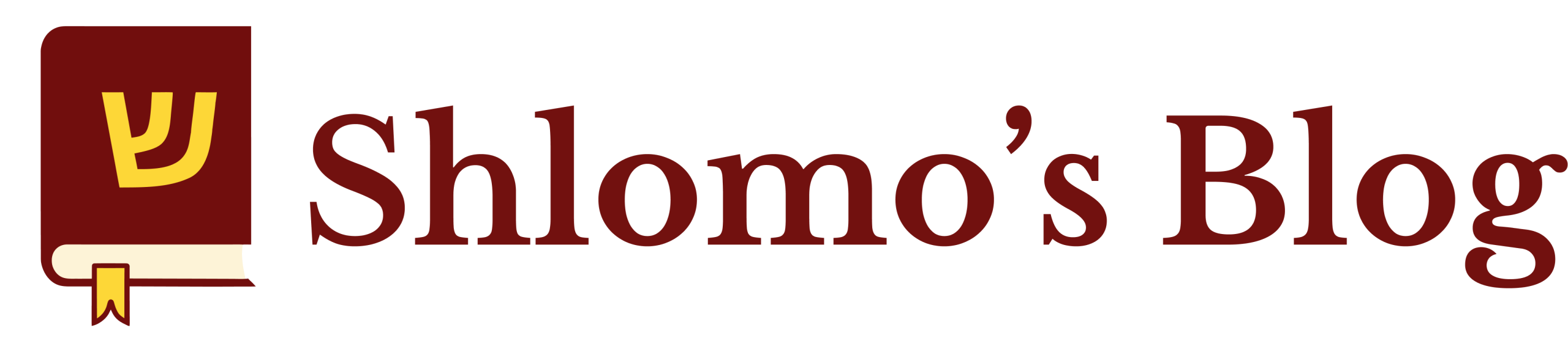 ShlomosBlog website logo and branding